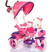 Feyza Design Ket 35 3 Tekerli Pembe Itme Bisikleti, Çocuklar Için Eğlenceli ve Güvenli