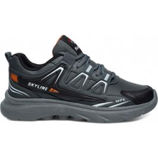 WanderFull Erkek Büyük Beden Outdoor Ortopedik Taban Ayakkabı - Füme - 46