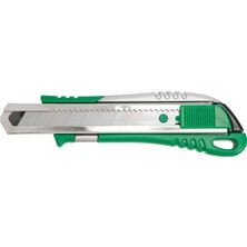 Elta 18 mm Metal Gövde Maket Bıçağı - Otomatik Kilitli Emniyetli Profesyonel Kesici