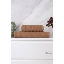 Elif Mira Banyo Havlu Seti %100 Pamuk 2 Parça (50×90 + 90×150 Cm) | Soft Comfort
