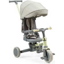 Feyza Design 3 Tekerlekli Bebek Bisikleti, Ebeveyn Kontrollü, Tente ile Güvenli Sürüş