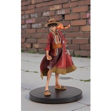 Elifeshop One Piece Monkey D. Luffy Anime Figür 17 cm |dekoratif Koleksiyon Biblo Oyuncak Gençlere Özel Hediye
