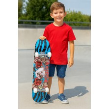 Feyza Design 80 cm Kartal Desenli 4 Tekerlekli Kaykay, Eğlence ve Hız Için Ideal