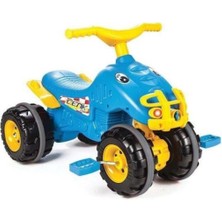 Feyza Design Mavi Renkli Pedallı Atv Çocuklar Için Eğlence ve Macera Aracı