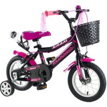 Feyza Design Kız Çocuk Siyah 12 Jant Bisiklet 3-5 Yaş Arası Renkli ve Güvenli Tasarım