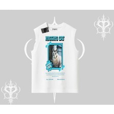Missing Cat Baskılı Kolsuz Tshirt