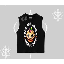 Sweet Day Cupcake Baskılı Kolsuz Tshirt