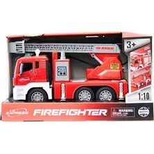 Ctoy Sesli Pilli ve Işıklı Su Atabilen Itfaiye Aracı 1:10