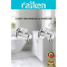Ralken Filtreli Ara Musluk Batarya Alt Bağlantı Musluğu 2 Adet