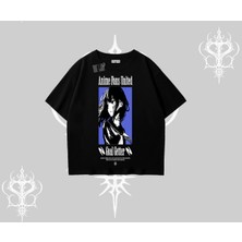 Oversize Tshirt Oversize Anime Kız Baskılı