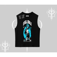 Kolsuz Tshirt Anime Cyberpunk Kız Baskılı