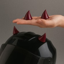 Feyza Design Boynuz Tasarımlı Kask Aksesuarı, Sağ ve Sol Set, Güvenli Koruma