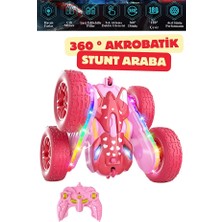 Yıldırım Oyuncak Uzaktan Kumandalı Full Fonksiyon 2.4 Çift Yönlü Renkli Akrobat Araba 16 cm Akrobatik Araba