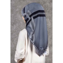 Violla Twill Eşarp - Siyah / Gri