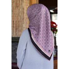 Violla Twill V Desenli Lila Renkli 90X90 Eşarp (Ipek Içermez) Dikim Şekli : El Dikişi