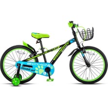 Feyza Design Çocuk Bisikleti 20 Jant Siyah Yeşil Erkek Bisikleti Yüksek Performans