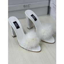 Miss Ayza Gc 158 Hediyelik & Çeyizlik Taşlı Tüylü Terlik