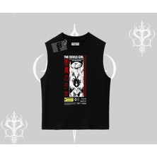 Kolsuz Tshirt Anime Devils Girl Japanese Style Baskılı