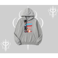 Kapşonlu Sweatshirt Anime Hiker Girl Balance Is Everything Baskılı