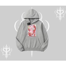 Kapşonlu Sweatshirt Madness Unleashed Anime Girl Baskılı