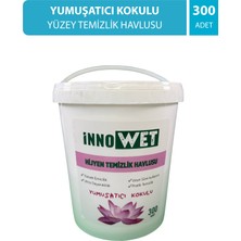 İnnoWet Yumuşatıcı Kokulu Yuvarlak Kova Islak Mendil – Yüzey Temizlik Havlusu 300 Yaprak
