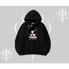Kapşonlu Sweatshirt Tsundere Anime Japanese Style Baskılı