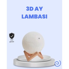 Teknodayım Rgb Modlu 16 Renkli Ay Gece Lambası 3D Baskı