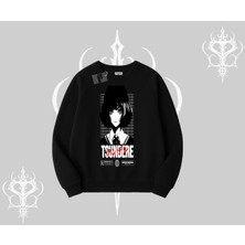 Biskilet Sweatshirt Tsundere Anime Japanese Style Baskılı
