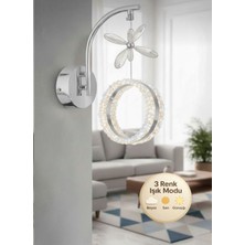 Litra Lighting Zero Model Tekli Gümüş 3 Renk Oturma Yatak Mutfak Çocuk Mutfak Odası Modu LED Aplik