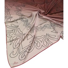 Mim Eşarp ve Şal Valino Degrade Desenli Şifon Eşarp – 90X90 cm