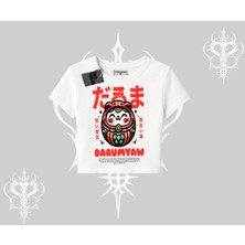 Babby Tee Tshirt Daruma Kedi Anime Baskılı