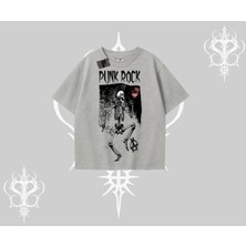 Oversize Tshirt Punk Rock Chaos Skeleton Riot