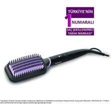 Feyza Design Düzleştirici Tarak, Geniş Fırça Alanı, Turmalin Seramik Kaplama, 2 Sıcaklık