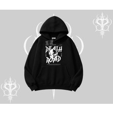 Kapşonlu Sweatshirt Death Road Memento Mori Street Manifest