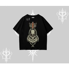 Oversize Tshirt Sword Knight Skull Impossible Street Creed