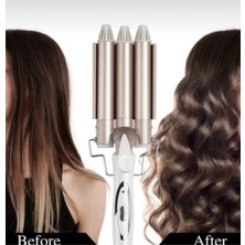 Feyza Design Seramik Wag Şu Dalgası Saç Maşası 220°C 25MM Profesyonel