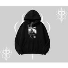 Kapşonlu Sweatshirt Punk Rock Chaos Skeleton Riot
