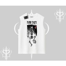 Kolsuz Tshirt Punk Rock Chaos Skeleton Riot