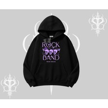 Kapşonlu Sweatshirt Rock Band Street Noise Culture