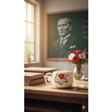 Öğretmenler Günü Teacher Double El Yapımı Seramik Kupa, Seramik Kupa, Hand Made