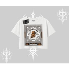 Oversize Crop Tshirt Fossilized Skull Underground Archive