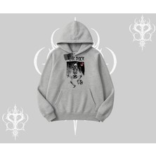 Kapşonlu Sweatshirt Punk Rock Chaos Skeleton Riot