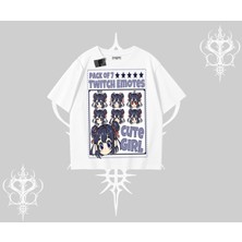 Oversize Tshirt Twitch Emotes Cute Girl Anime Expression