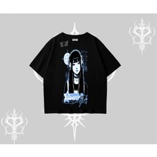 Oversize Tshirt Cyber Y2K Anime Girl Street Sound Aesthetic
