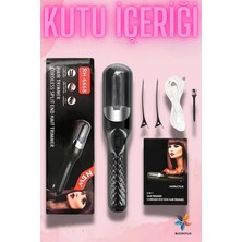 Feyza Design Siyah Otomatik Saç Kırık Alma Makinesi, Pürüzsüz ve Kolay Kullanım