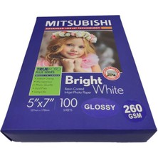 Mitsubishi Fotoğraf Kağıdı 5X7 (13X18) 260 Gr Inkjet Kağıt Parlak