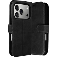 MMP Shop Iphone 17 Pro Max Uyumlu Kamera Korumalı Kapaklı Standlı Kartlıklı Deri Kılıf