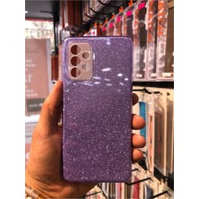 Egstech Samsung Galaxy A72 Kılıf Simli Parlak Sert Tpu+Pc Dayanıklı Kılıf