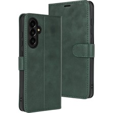 MMP Shop Samsung Galaxy S25 Fe Uyumlu Kamera Korumalı Kapaklı Standlı Kartlıklı Deri Kılıf