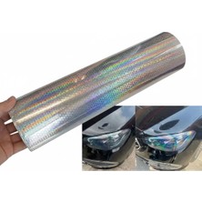 LTG Nova Petek Desenli 3D Colormatik Far Filmi Stop Folyosu 1MX30CM Şeffaf